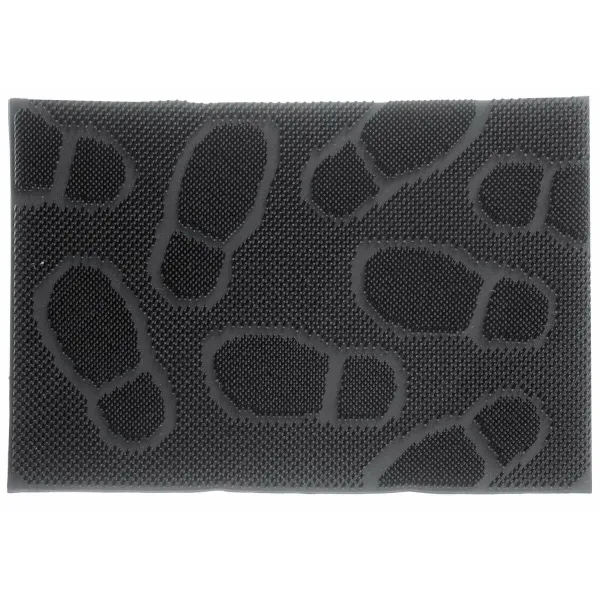 Kynnysmatto Pin Mat Musta Luonnonkumi 60 x 40 cm