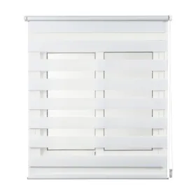 Rullaverhot Stor Planet Clip&Fix Night&Day Valkoinen 60 x 180 cm