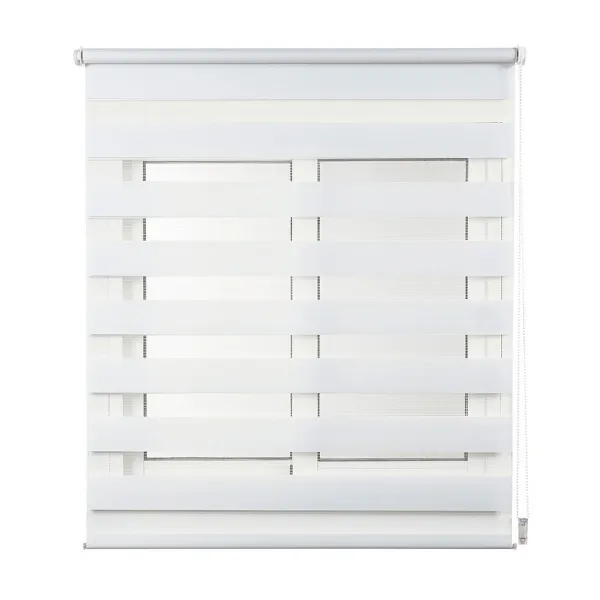 Rullaverhot Stor Planet Clip&Fix Night&Day Valkoinen 75 x 180 cm