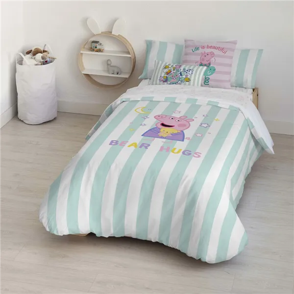 Nordic cover Peppa Pig Bear Hugs Multicolour 175 Threads 180 x 220 cm