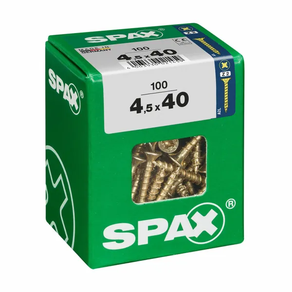 Коробка для винтов SPAX Шуруп Плоская головка (4,5 x 40 mm)