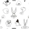 Nordic cover Looney Tunes Looney B&W Multicolour 175 Threads 180 x 220 cm