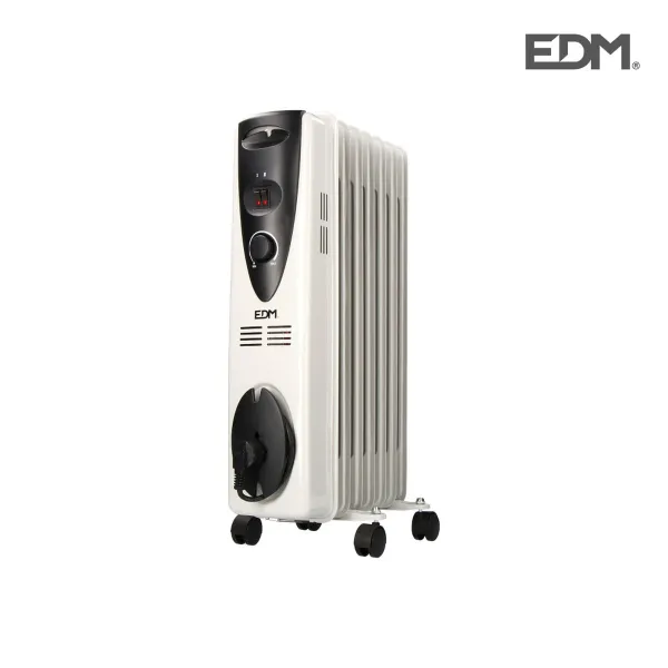 Öljytäytteinen lämpöpatteri (7-lokeroinen) EDM 07121 Valkoinen 1500 W