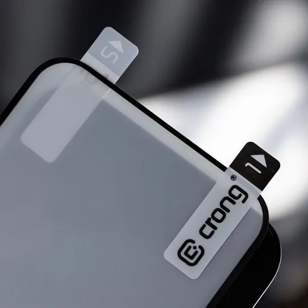 Crong 7D Nano Flexible Glass - Unbreakable 9H hybrid glass for the entire iPhone 13 mini screen
