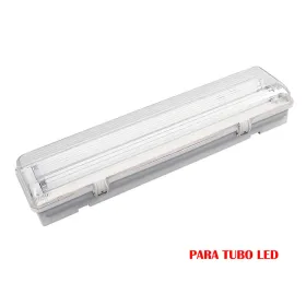 LED hermetiškas ekranas EDM Pilka 2x 18 W
