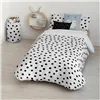 Nordic cover Kids&Cotton Kibo White Black 175 Threads 180 x 220 cm 180 x 240 cm