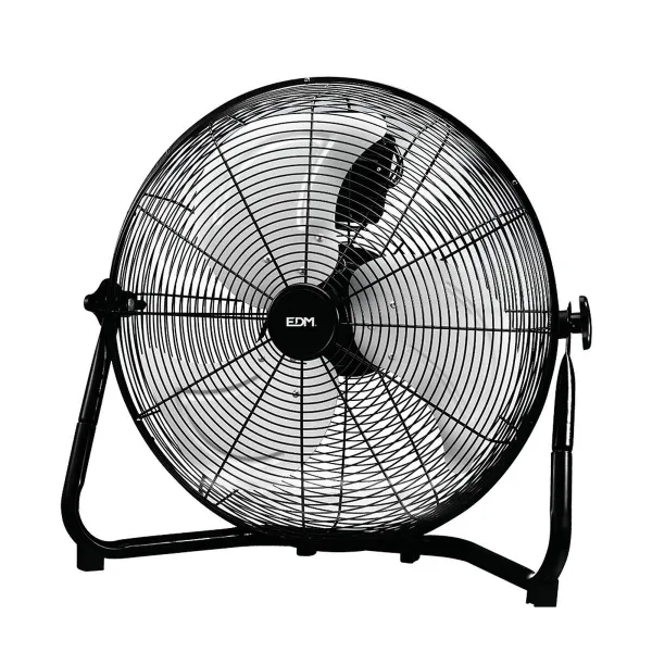 Grindų ventiliatorius EDM industrinis Ø 50 x 58 cm Juoda 130 W