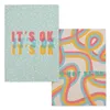 Kitchen Cloth HappyFriday Aware Okay Multicolour 70 x 50 cm (2 Units)