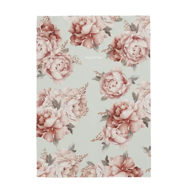 Kitchen Cloth HappyFriday Winter Peony Multicolour 70 x 50 cm (2 Units)