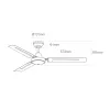 Ceiling Fan EDM 33981 White 60 W Ø 140 cm industrial