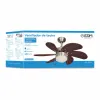 Kattotuuletin valolla EDM 33984 Aral Wengue nikkeli 50 W