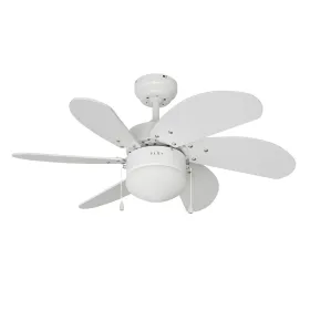 Потолочный вентилятор со светом EDM 33985 Aral Белый 50 W