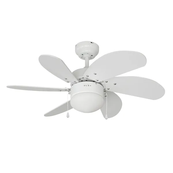Tulega Laeventilaator EDM 33985 Aral Valge 50 W