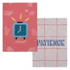 Kitchen Cloth HappyFriday Aware Patience Multicolour 70 x 50 cm (2 Units)