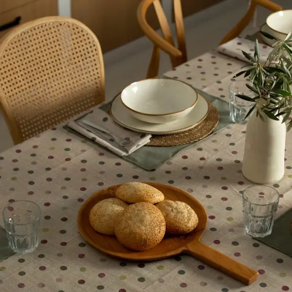 Stain-proof tablecloth Belum 0119-19 Multicolour Light brown 100 x 80 cm Spots