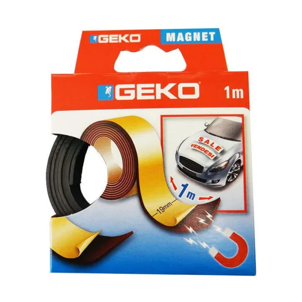 Magnetic Tape Geko Black 19 mm x 1 m