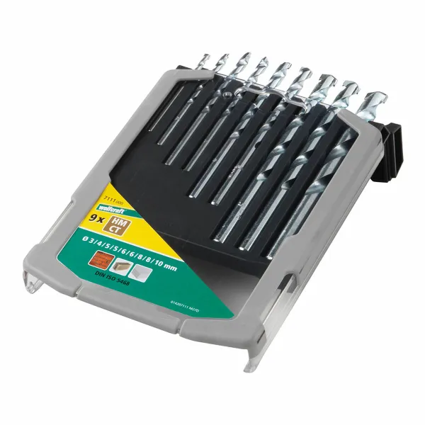 Spoles komplekts Wolfcraft 7111000 Stone 9 Daudzums