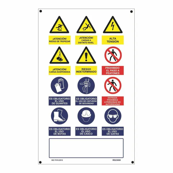 Zīme Normaluz Obra múltiple PVC 50 x 90 cm