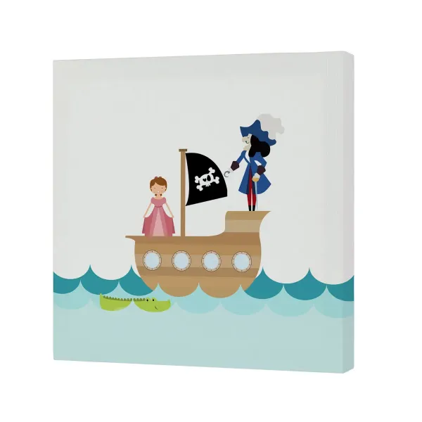 Canvas HappyFriday Mr Box Flying boy Multicolour 27 x 27 cm