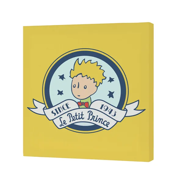 Canvas HappyFriday Le Petit Prince Son avion Multicolour 27 x 27 cm