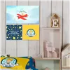 Canvas HappyFriday Le Petit Prince Son avion Multicolour 27 x 27 cm