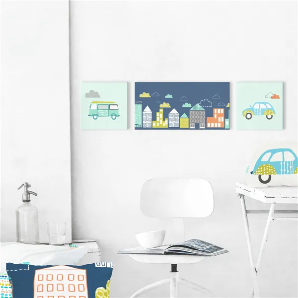 Canvas HappyFriday Moshi Moshi Holidays Multicolour 27 x 54 cm