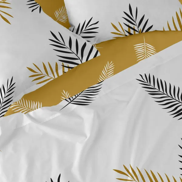 Top sheet HappyFriday Blanc Foliage Multicolour 240 x 270 cm