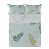 Top sheet HappyFriday Blanc Foliage Mint Multicolour 160 x 270 cm