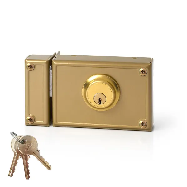 Bolt lock Jis 11-12i Golden 52 mm Left 120 mm To put on top of