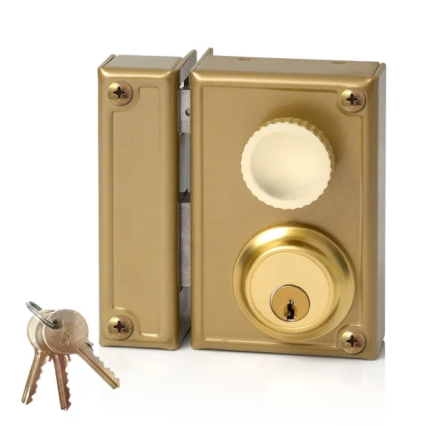 Bolt lock Jis 34-7i Golden Left 70 mm Metal To put on top of