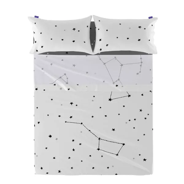 Top sheet HappyFriday Blanc Constellation Multicolour 160 x 270 cm (Stars)