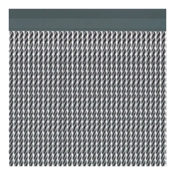 Curtain Acudam Manacor Doors Silver Exterior PVC Aluminium 90 x 210 cm