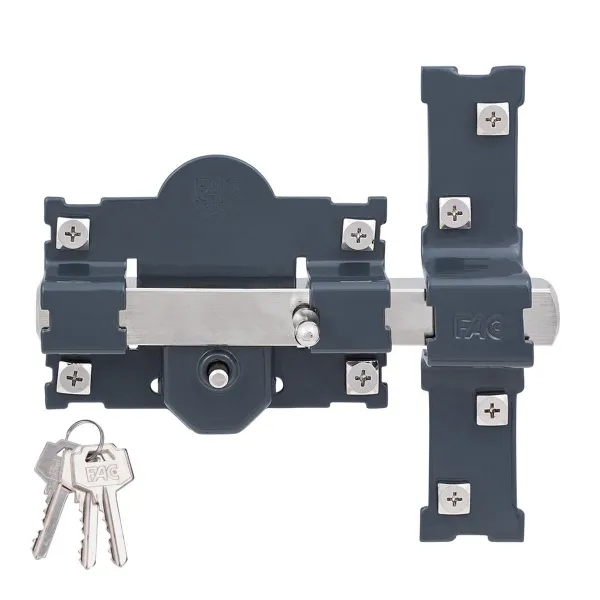 Safety lock Fac 101-r/105 b Steel Dark grey 70 mm 105 mm