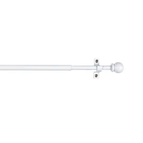 Net curtain rod Stor Planet Cintacor Sphere 70-120 cm Metal White