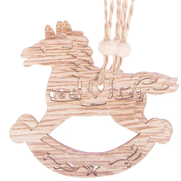 CA0663 WOODEN DECORATION 6 PCS (REINDEER)