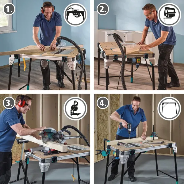 Darba galds Wolfcraft Master Cut 2600 118,5 x 76,5 x 86,3 cm