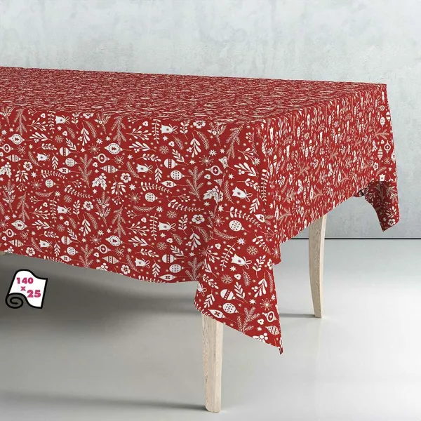Galdauts rullī Exma Vaska drāna Sarkans Ziemassvētki 140 cm x 25 m