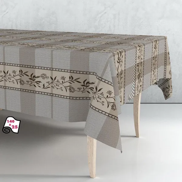 Galdauts rullī Exma Vaska drāna Brūns Bēšs Klasiski 140 cm x 25 m