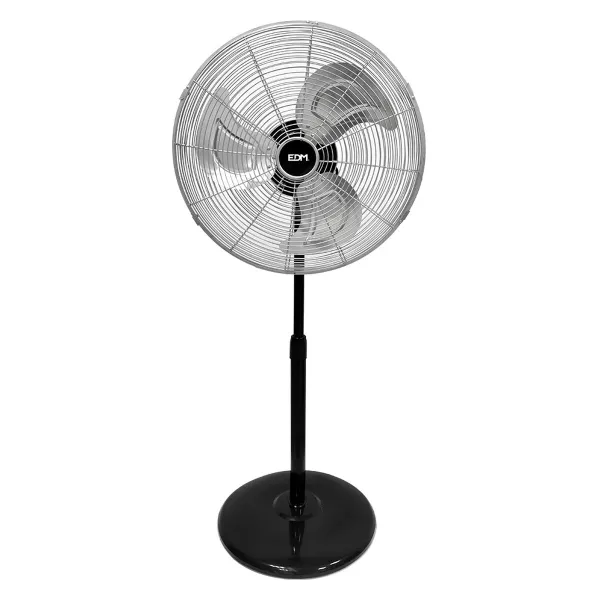Vapaasti seisova tuuletin EDM 33528 Mattamusta 80 W Ø 50 cm teollinen