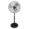 Vapaasti seisova tuuletin EDM 33528 Mattamusta 80 W Ø 50 cm teollinen