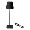 LED stalinė lempa Lumineo 894376 Juoda Metalinis 17 cm Įkraunamas