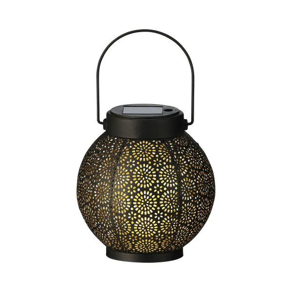 Žibintas Lumineo 897539 Saulės energijos 16 cm Juoda Metalinis
