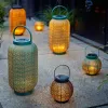 Lyhty Lumineo 897539 Aurinkokenno 16 cm Musta Metalli
