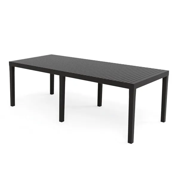 Pusdienu galds IPAE Progarden Indo ind012an Pagarināms Antracīts 220 x 90 x 72 cm