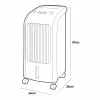 Draagbare airconditioner EDM 33516 80 W 3,6 L