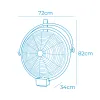 Fan Wall EDM 33520 Black 120 W industrial Ceiling
