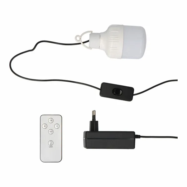 Vapaasti seisova tuuletin EDM 33523 Valkoinen 25 W Aurinkokenno