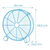 Grindų ventiliatorius EDM 33525 Juoda 180 W Ø 60 cm industrinis