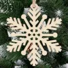 Christmas tree wooden ornament Springos CA0770, set of 6