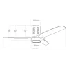 Ceiling Fan with Light EDM 33825 Kara 30 W 2190 Lm